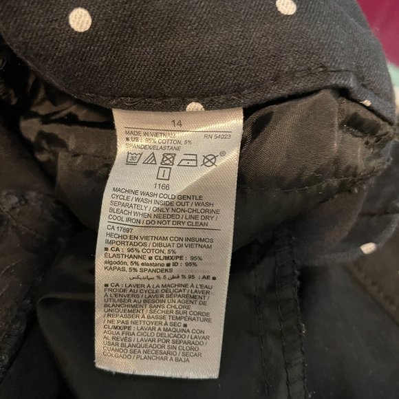 Old Navy Pixie Mid-rise Polka Dot Jeans - size 12 - Picture 5 of 6